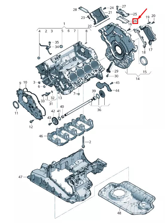 NEW AUDI Q7 4M ENGINE COVER SEAL 057103147L