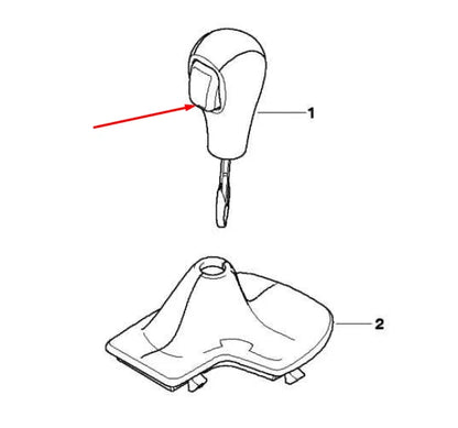 NEW BMW 6 E63 AUTO GEAR SHIFT KNOB 25167585789 7585789 ORIGINAL