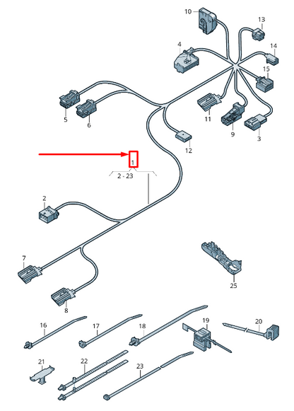 new audi a8 4n rear left seat frame wiring harness 4n0971392k original