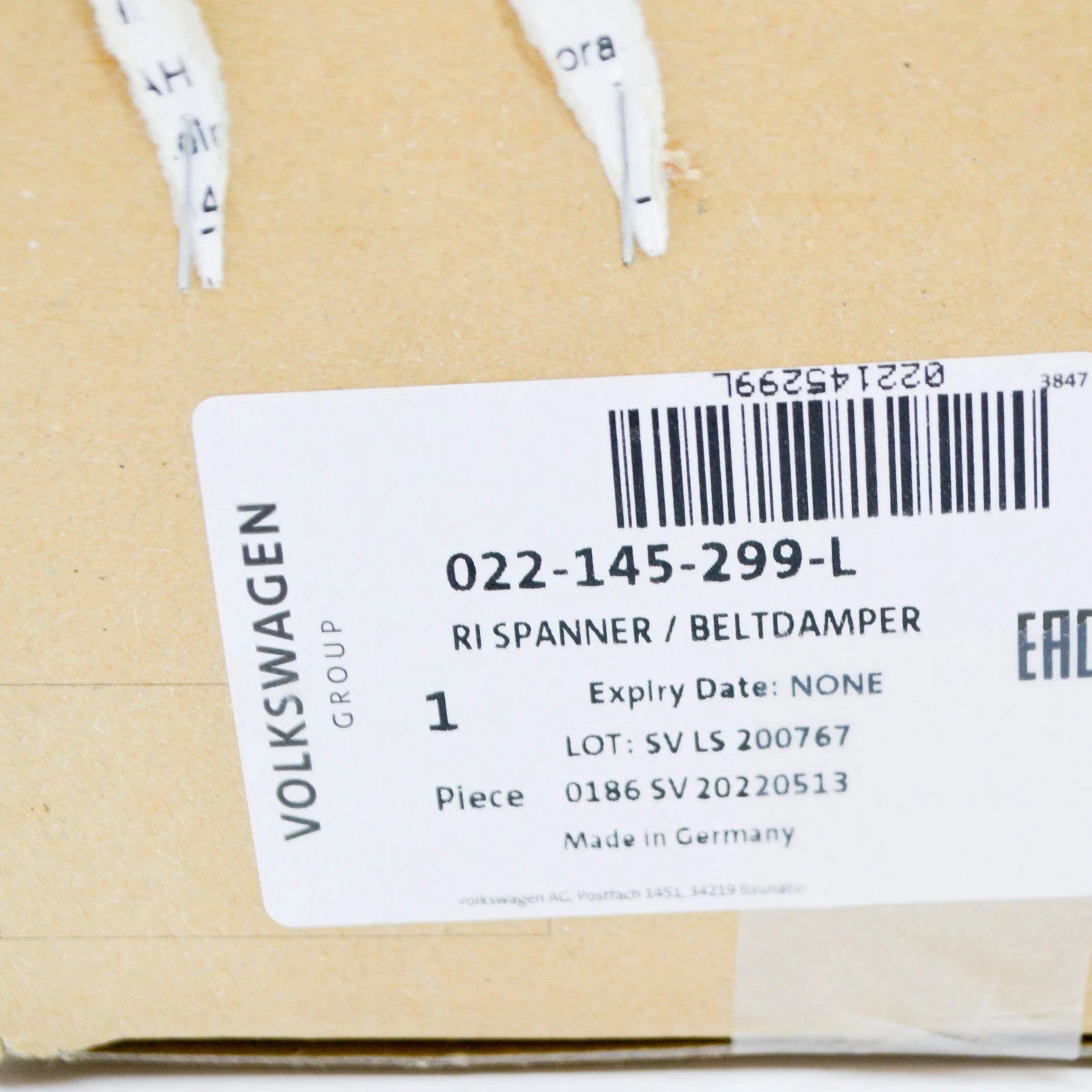 NEW AUDI A3 8P BELT TENSIONER DAMPER 022145299L