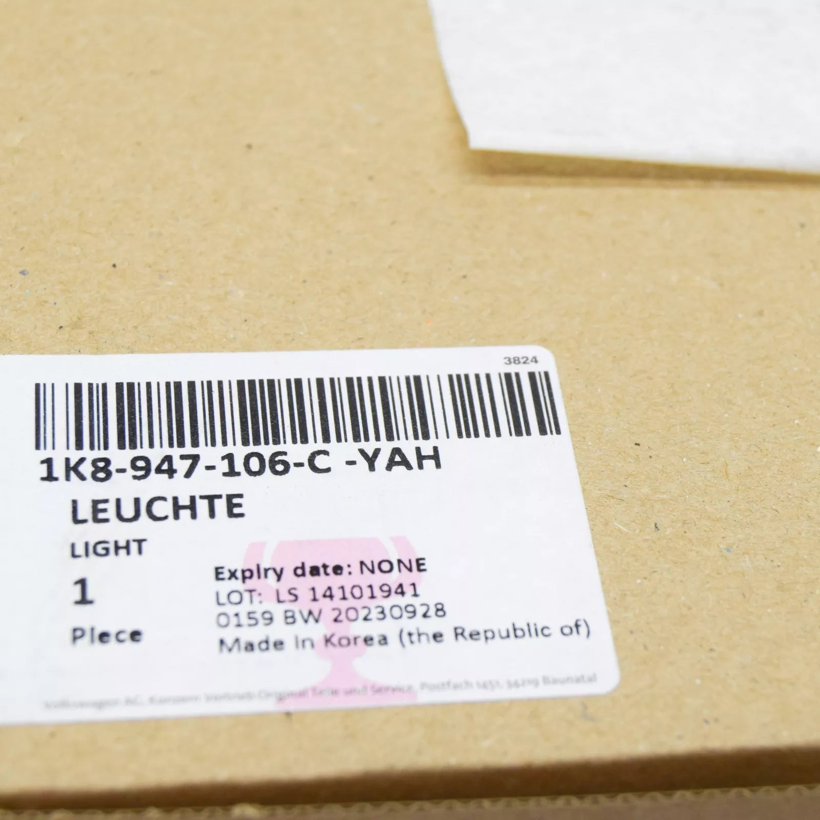 NEW VW GOLF VI 5K MK6 FRONT INTERIOR LIGHT 1K8947106CYAH 1K8947106C YAH ORIGINAL