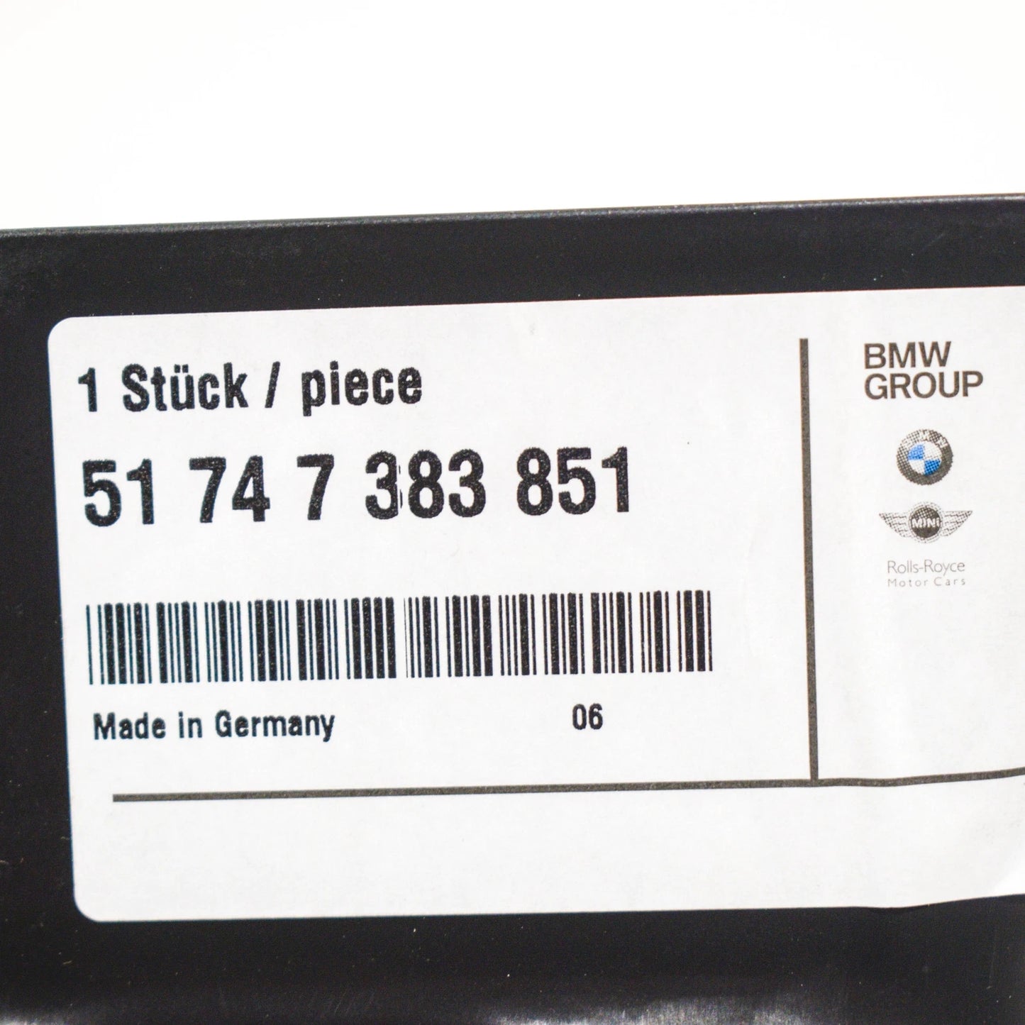 NEW BMW 5 G30 LEFT BRAKE AIR DUCT 51747383851 7383851 ORIGINAL