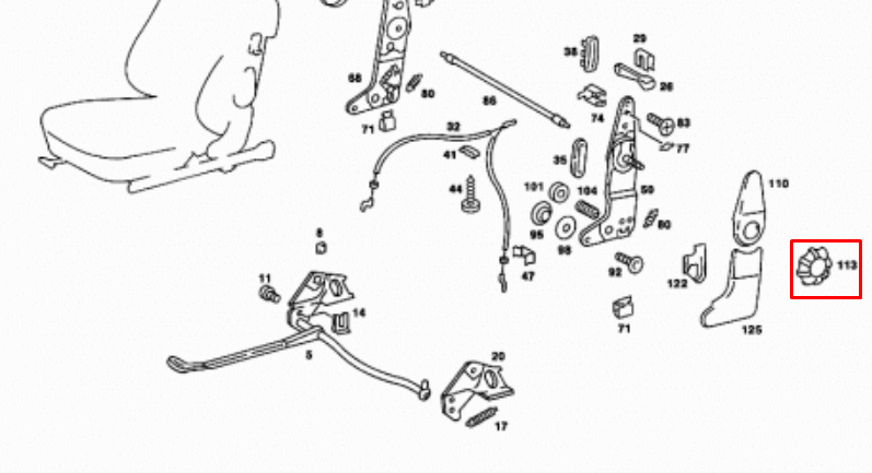NEW MERCEDES BENZ SL R107 FRONT SEAT ADJUSTMENT HANDWHEEL A0009181526 ORIGINAL