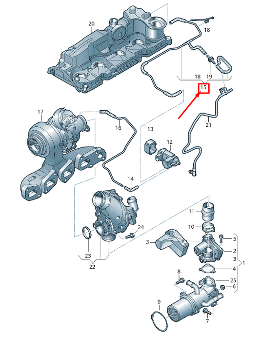 new audi tt fv engine control line 04l131552ed original
