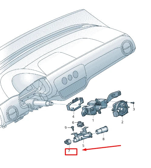 NEW VW UP 12 IGNITION-STARTER SWITCH 6RA905865B ORIGINAL