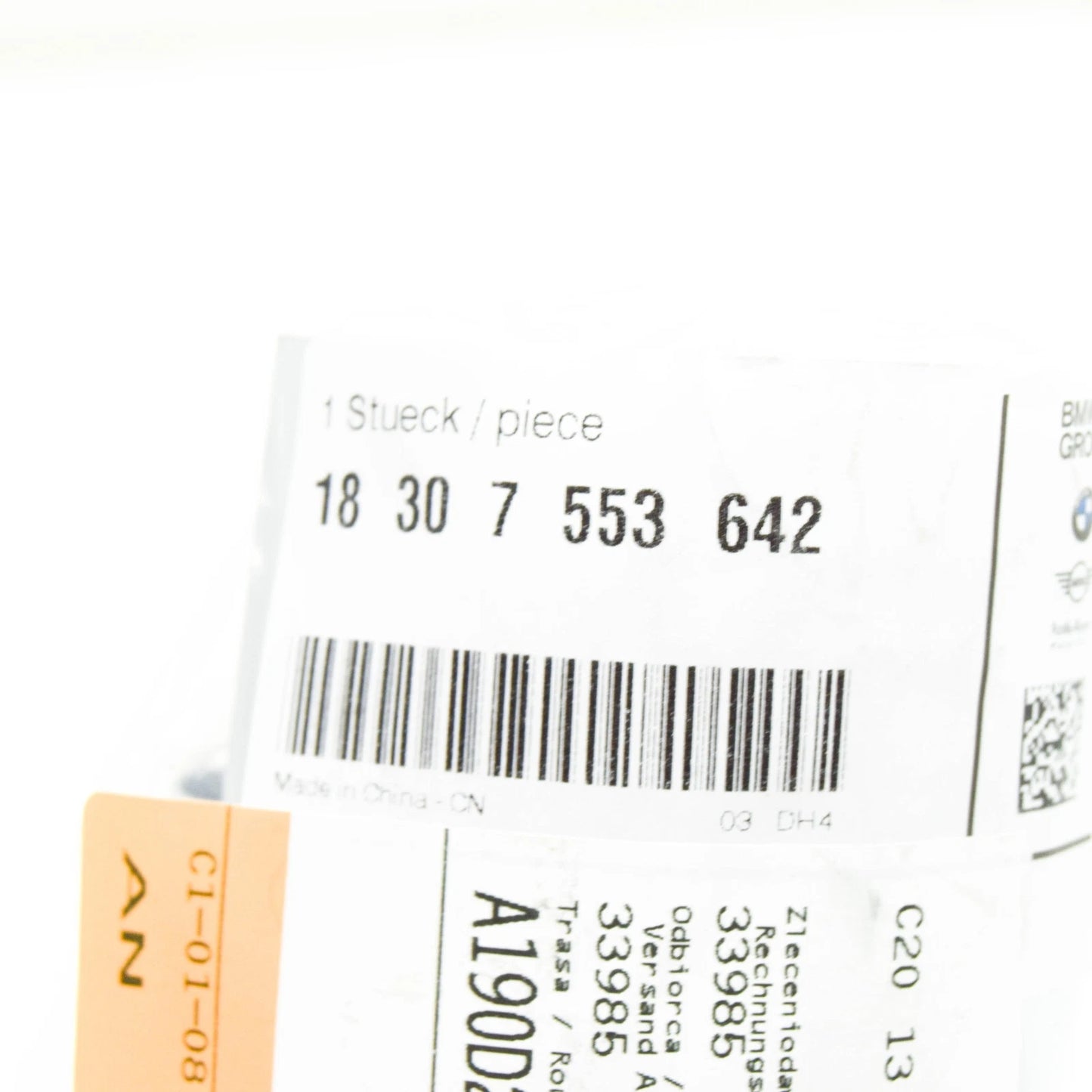 NEW BMW 3 CABRIO E93 EXHAUST PIPE TIP 18307553642 7553642 ORIGINAL