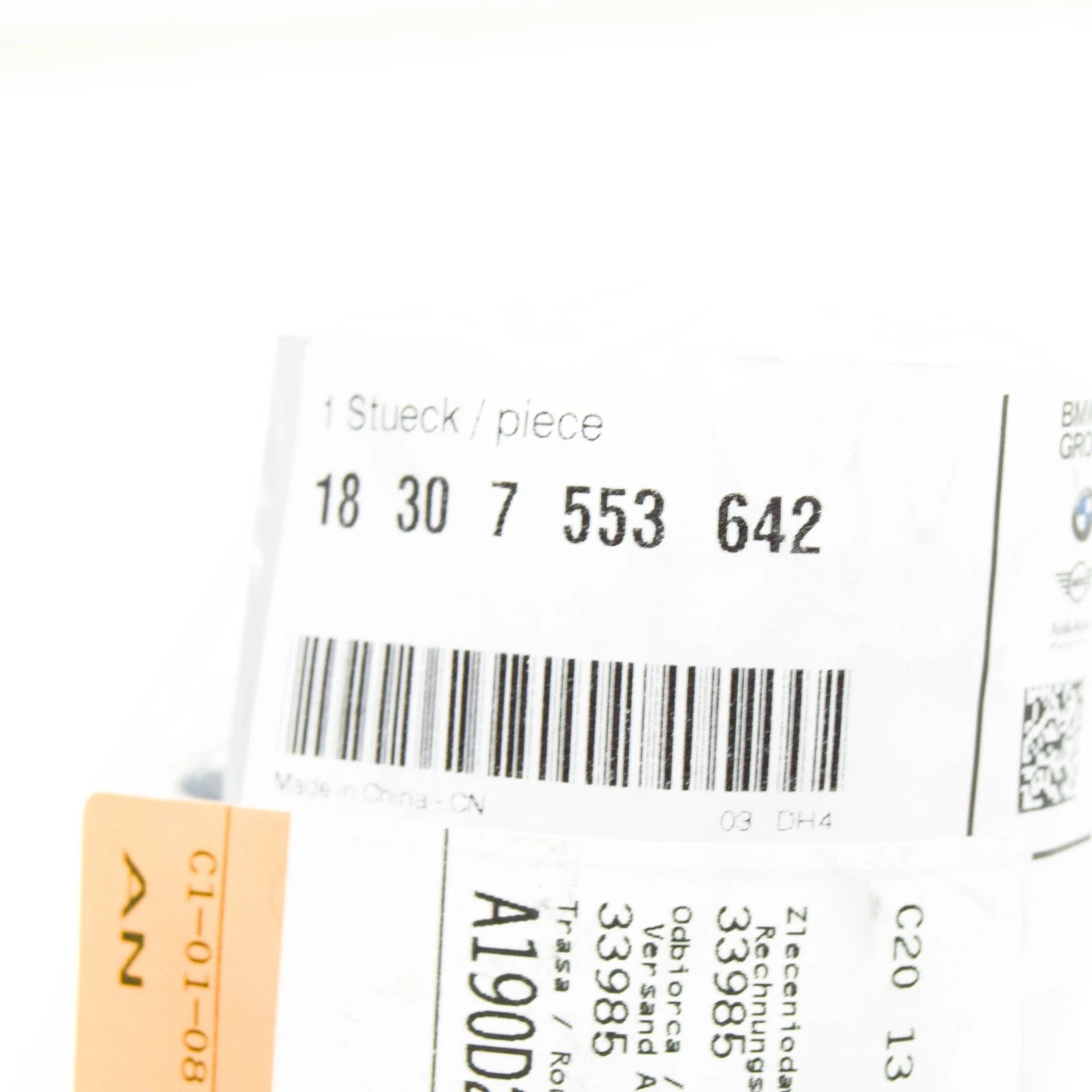 NEW BMW 3 CABRIO E93 EXHAUST PIPE TIP 18307553642 7553642 ORIGINAL