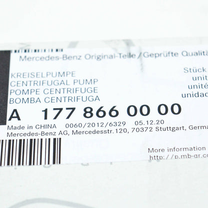 NEW MERCEDES-BENZ A W177 WINDSCREEN WASHER PUMP MOTOR A1778660000 ORIGINAL
