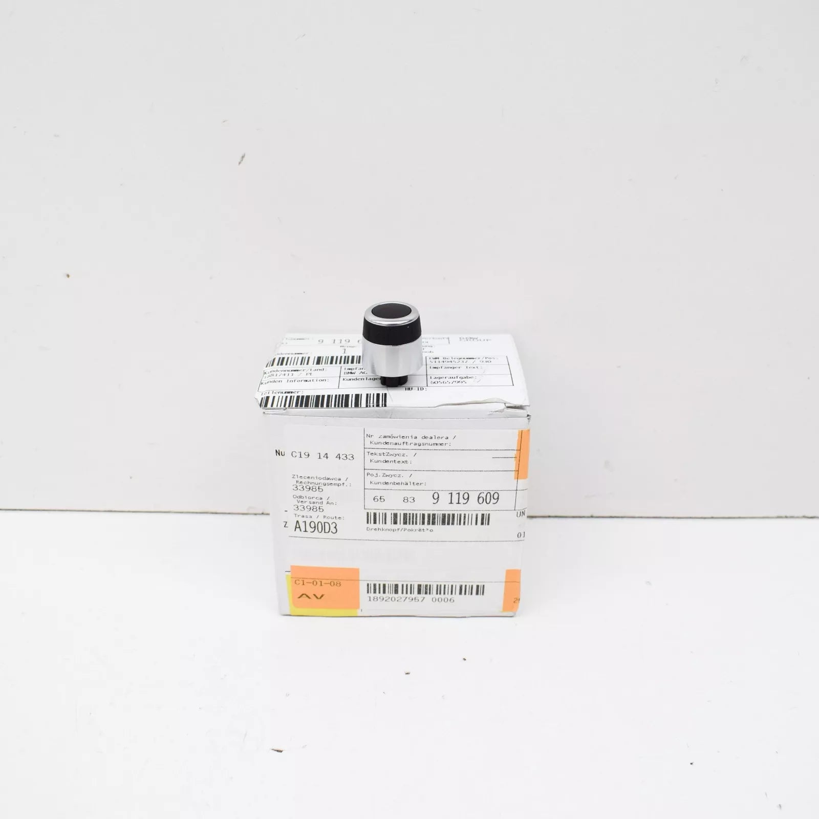 NEW BMW 5 E60 ROTARY KNOB 65839119609 9119609 ORIGINAL