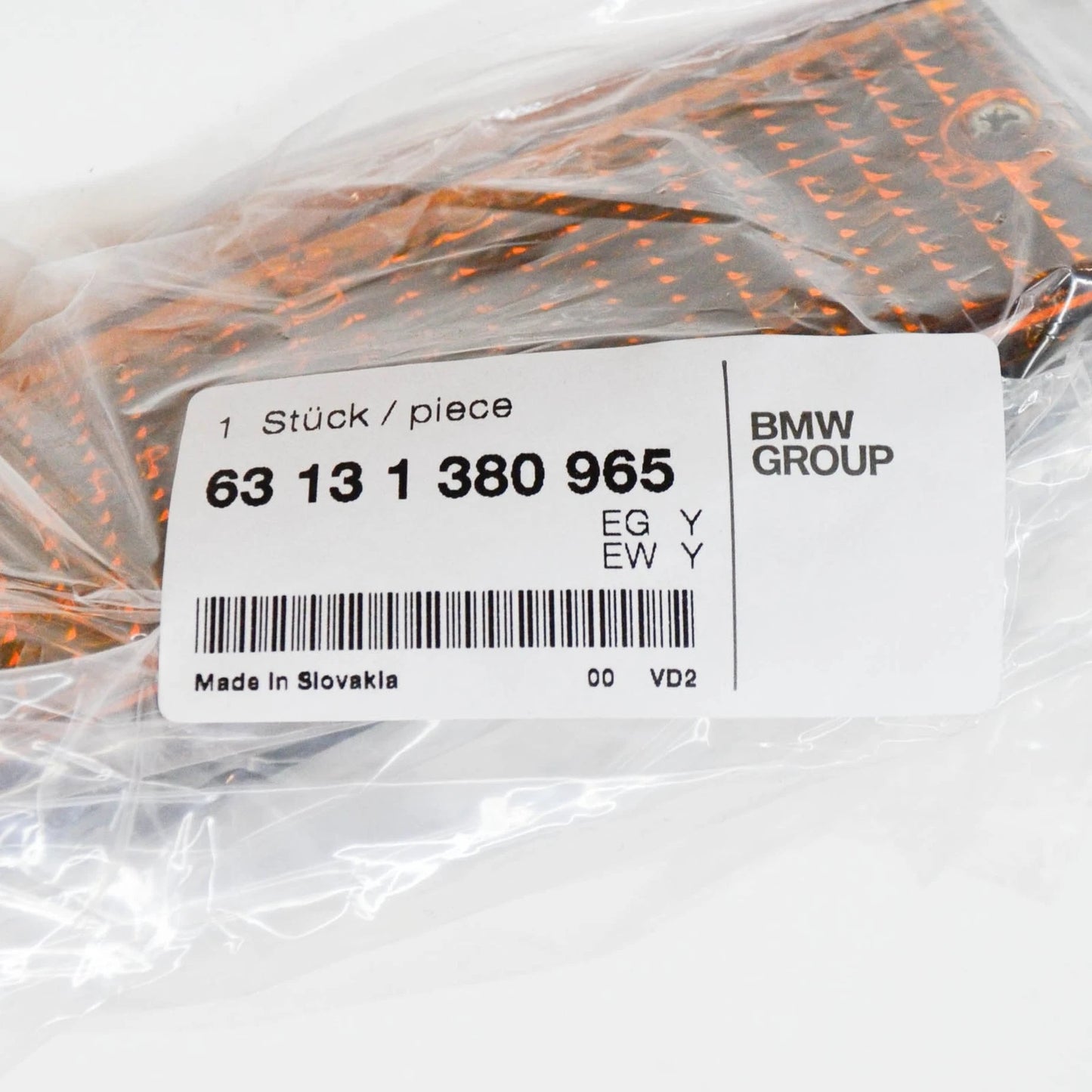 NEW BMW 3 E30 FRONT LEFT TURN SIGNAL 63131380965 1380965 ORIGINAL