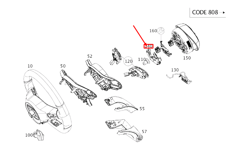 NEW MERCEDES-BENZ S W222 STEERING WHEEL CONTACT PLATE A0994645105 ORIGINAL