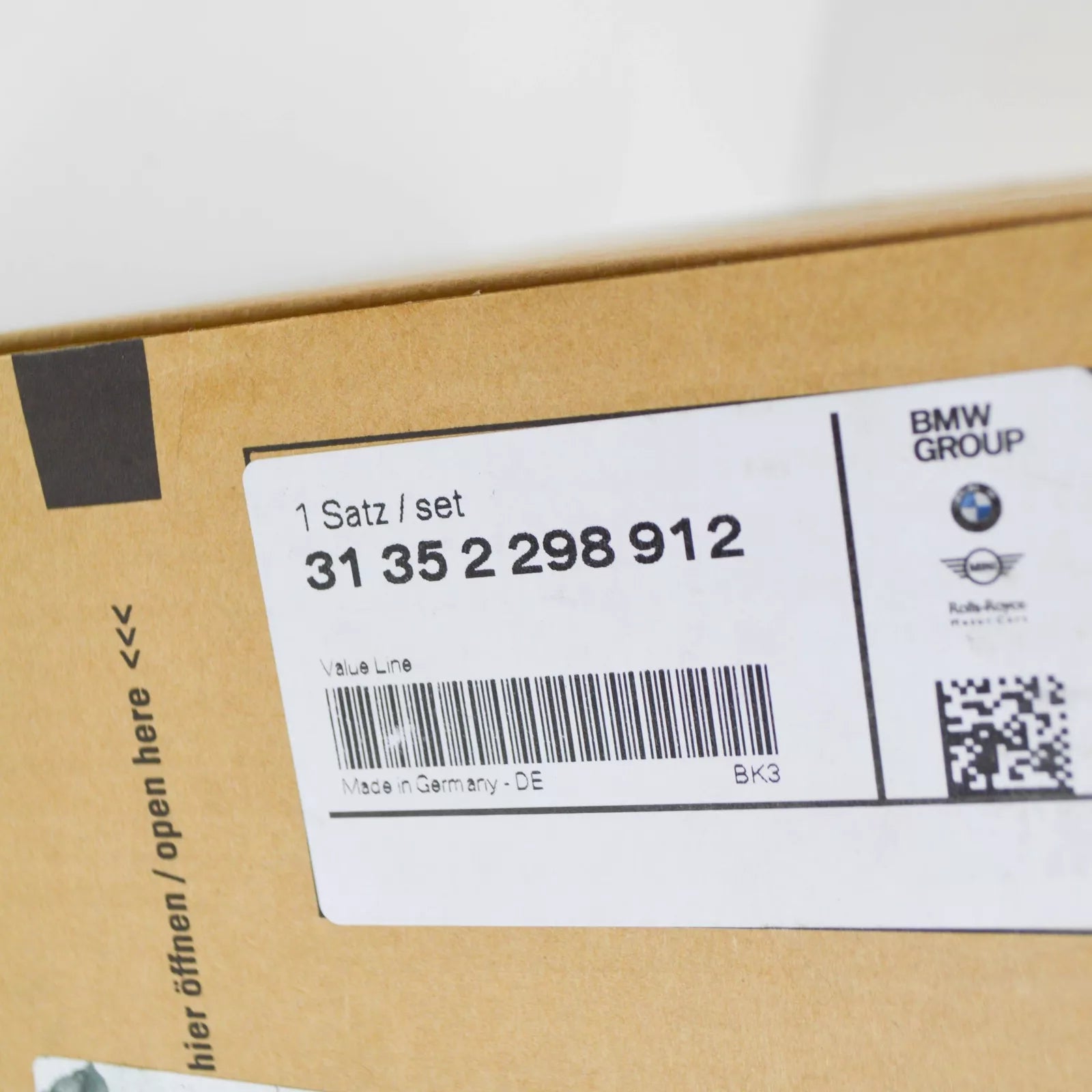 NEW BMW 5 E39 FRONT AXLE SUPPORT BEARING REPAIR KIT 31352298912 2298912 ORIGINAL