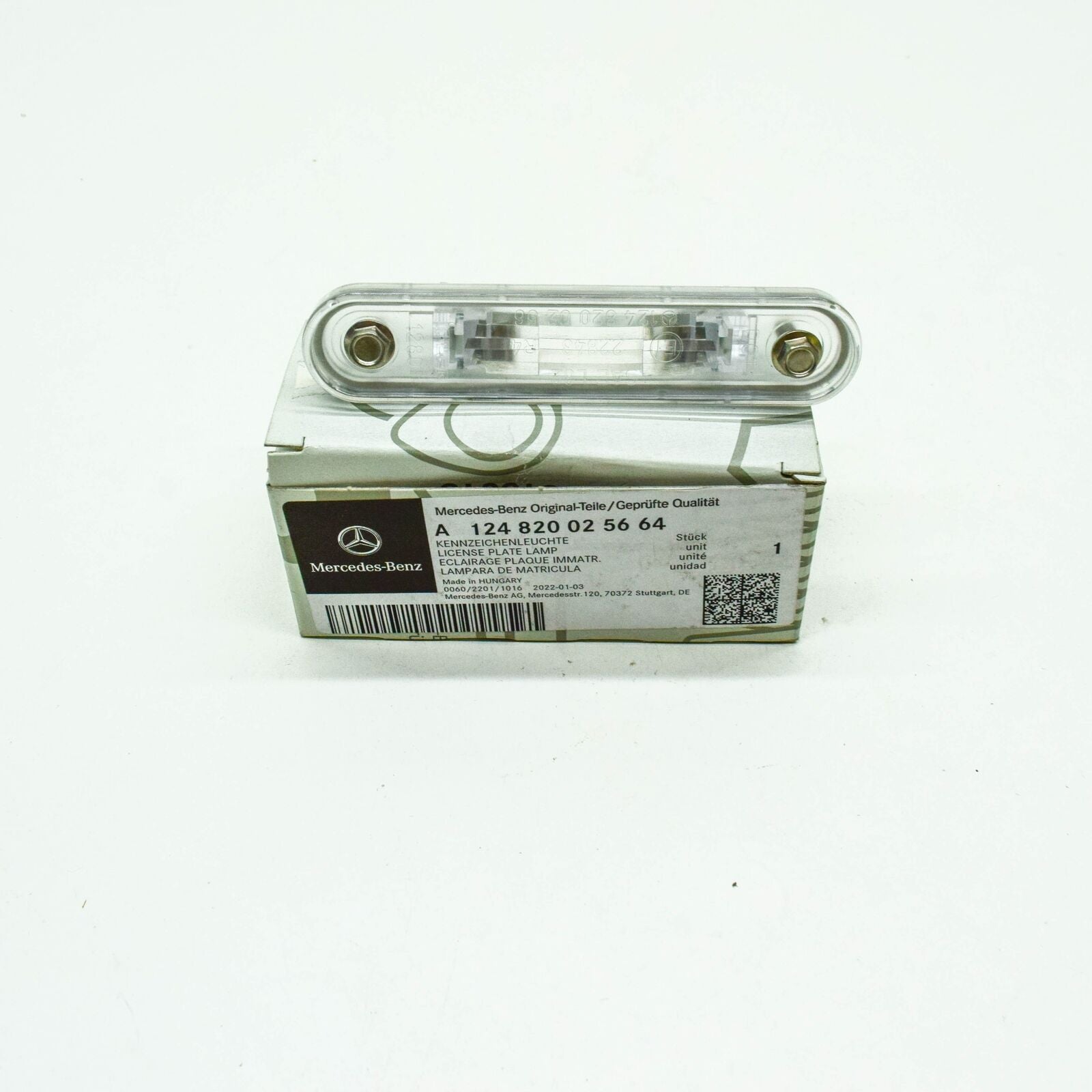 NEW MERCEDES-BENZ C W202 LICENSE PLATE LIGHT A124820025664 ORIGINAL