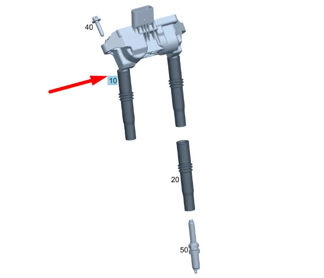 NEW MERCEDES-BENZ GLC X253 HIGH VOLTAGE IGNITION COIL A1779069500 ORIGINAL