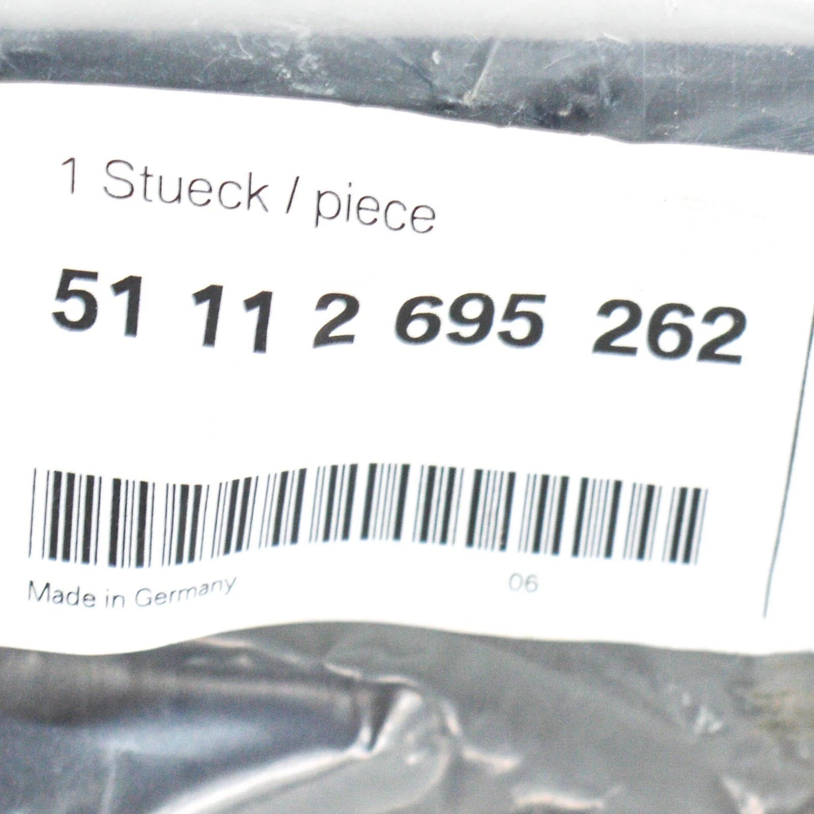 NEW BMW M3 E46 COUPE FRONT BUMPER LICENSE PLATE BASE 51112695262 ORIGINAL