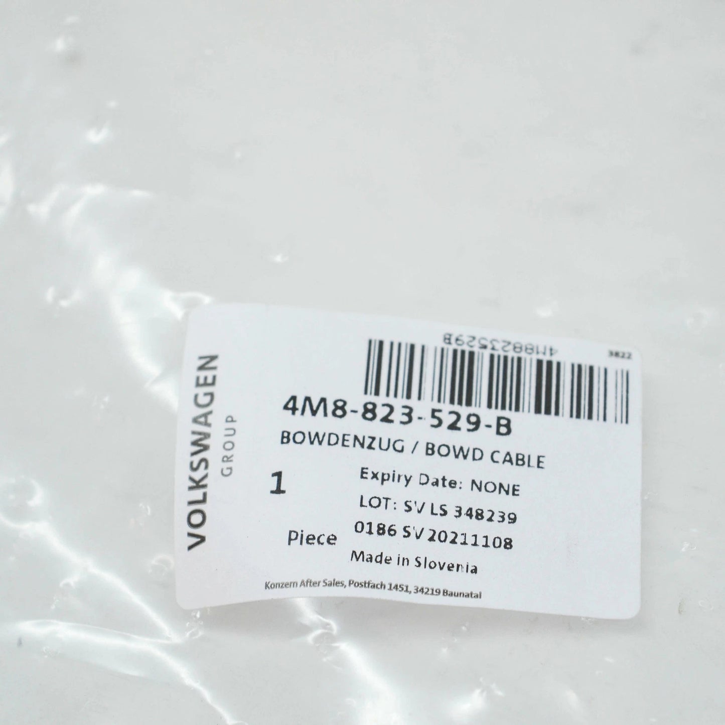 NEW AUDI Q8 FRONT BONNET HOOD LID LOCK CABLE 4M8823529B ORIGINAL