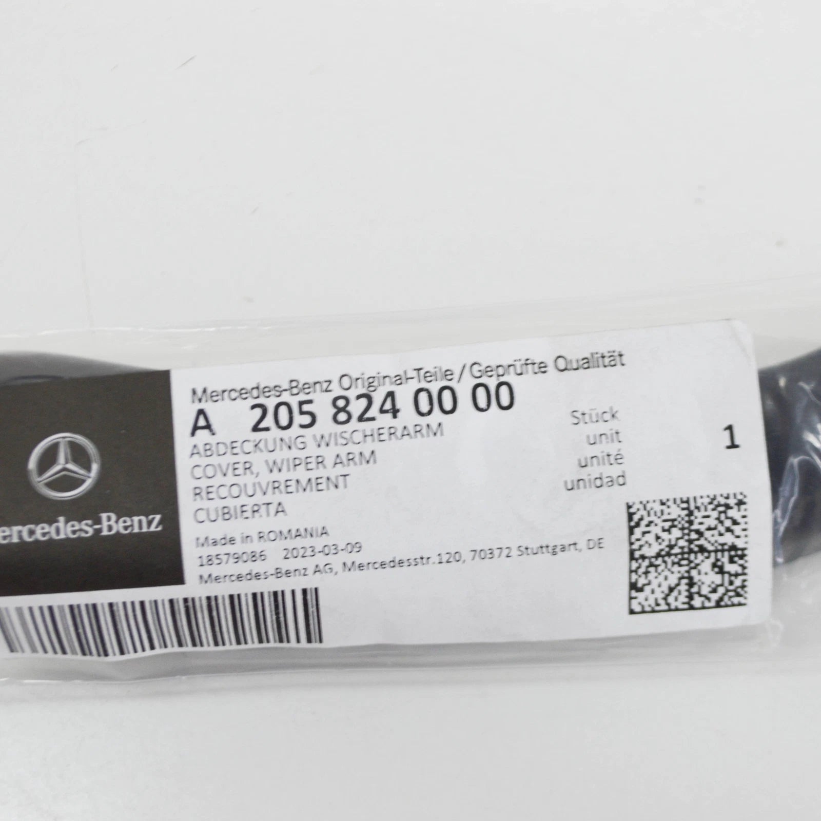 NEW MERCEDES-BENZ GLC X253 FRONT LEFT WIPER ARM COVER A2058240000 ORIGINAL