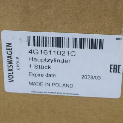 NEW AUDI A7 SPORTBACK 4G BRAKE MASTER CYLINDER 4G1611021C ORIGINAL