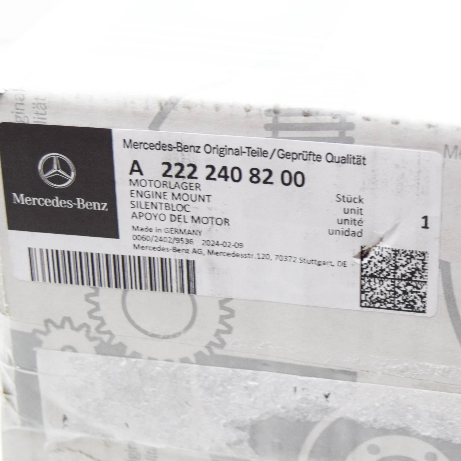 NEW MERCEDES-BENZ S W222 FRONT LEFT SIDE ENGINE MOUNT A2222408200 ORIGINAL