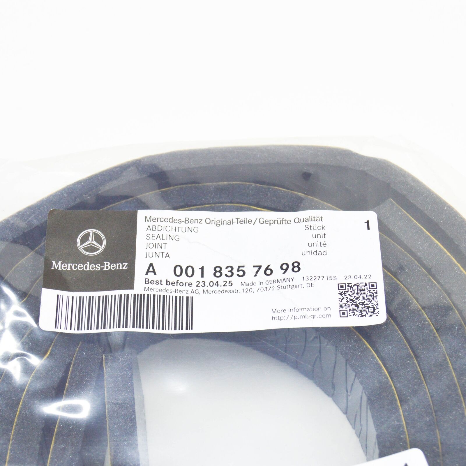 NEW MERCEDES-BENZ SPRINTER W906 ROOF A/C SYSTEM SEALING A0018357698 ORIGINAL