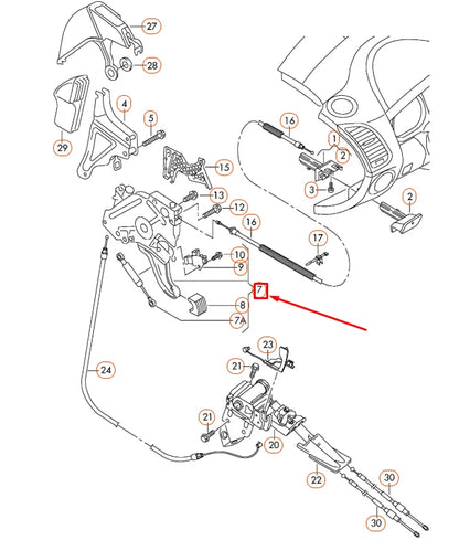 NEW AUDI Q7 4L BRAKE PEDAL 7L0721797Q ORIGINAL
