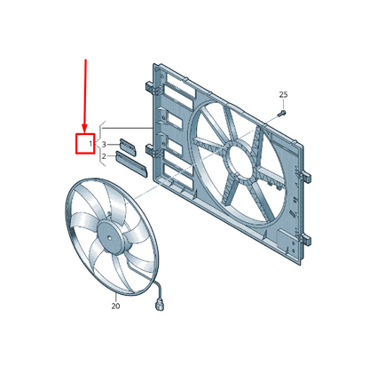new vw golf vii 5g mk7 radiator cooling fan 5q0121205bd original