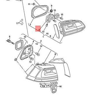 NEW VW GOLF MK7 REAR LEFT BULB HOLDER 5G9945259