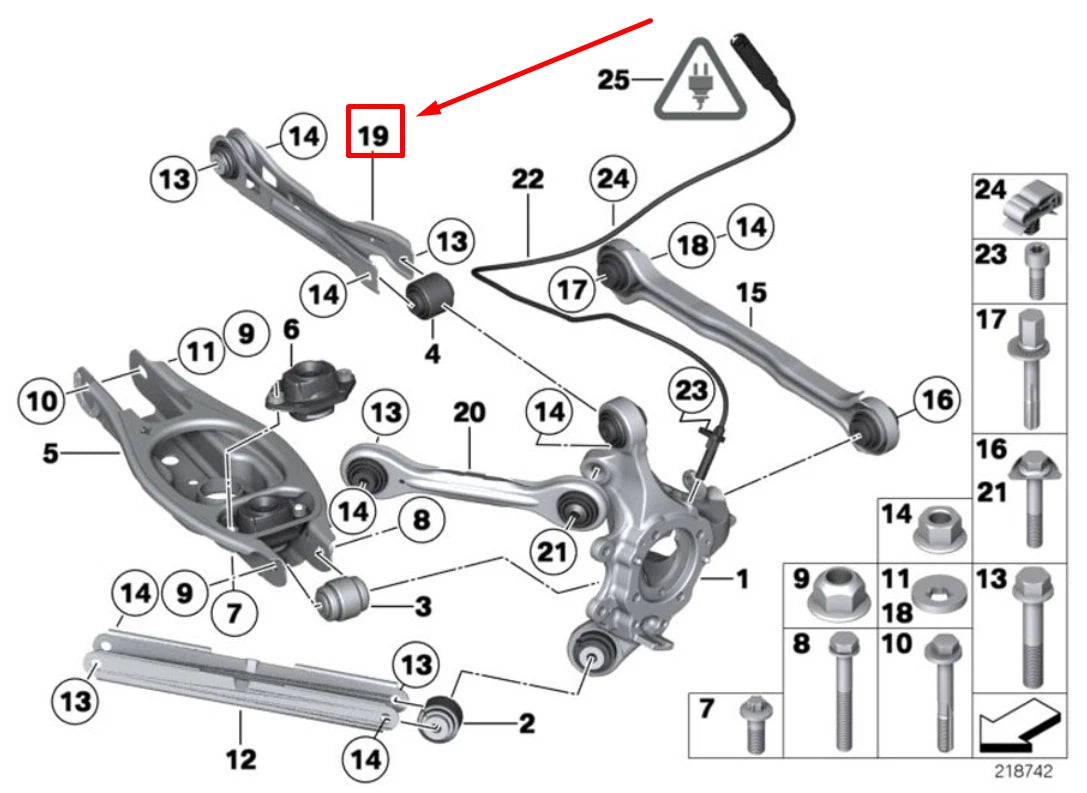NEW BMW X1 E84 REAR WISHBONE ARM KIT 33322409891 2409891 ORIGINAL
