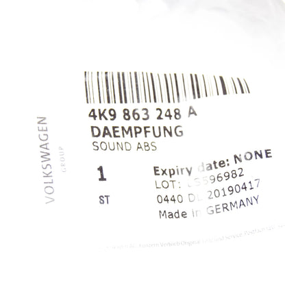 NEW AUDI A6 C8 SIDE WINDOW RIGHT SOUND ABSORBER 4K9863248A ORIGINAL