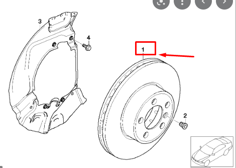 new bmw 6 e63 front brake disc 6864906 34116864906 original