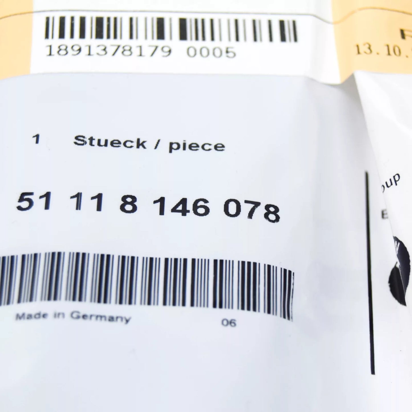 NEW BMW 3 E36 FRONT BUMPER TOW HOOK COVER 51118146078 ORIGINAL