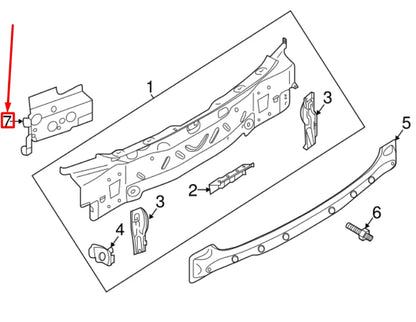 NEW VOLKSWAGEN TIGUAN AD1 MK2 REAR LEFT BODY REINFORCEMENT 5NL804749 ORIGINAL