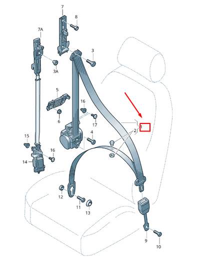 new audi q5 8r front right seatbelt 8r1857706m ovd 8r1857706movd original