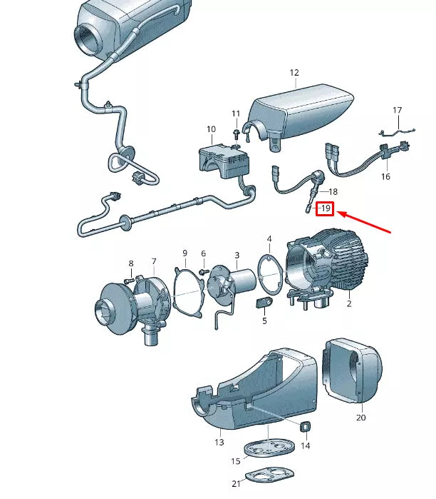 NEW VW TRANSPORTER VI T6 GLOW PLUG FLAME PROTECTION SCREEN 2E0819205
