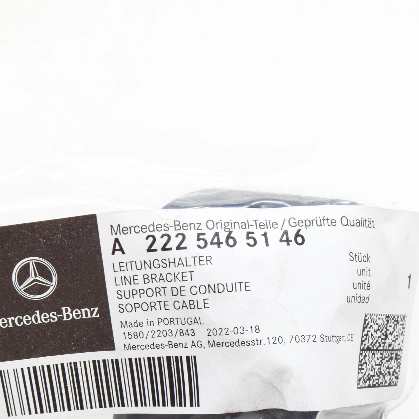 NEW MERCEDES-BENZ GLE W167 BLIND PLUG LINE BRACKET A2225465146 ORIGINAL