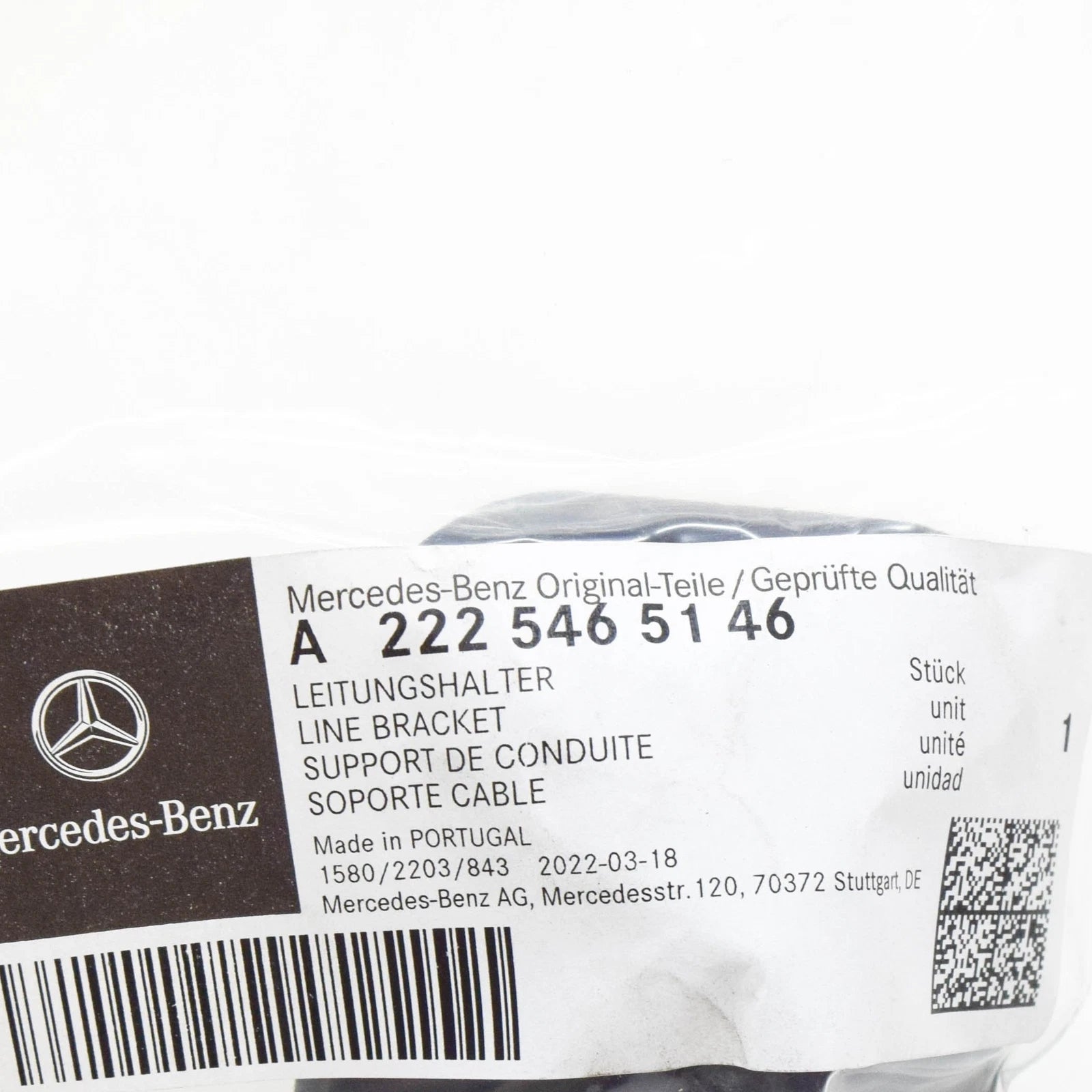 NEW MERCEDES-BENZ GLE W167 BLIND PLUG LINE BRACKET A2225465146 ORIGINAL
