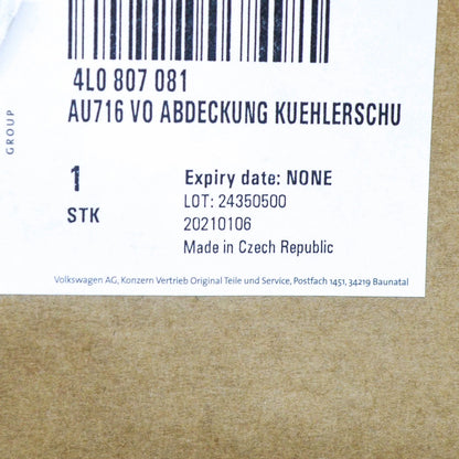 NEW AUDI Q7 4L FRONT UPPER RADIATOR FRAME PLASTIC TRIM 4L0807081 2015 ORIGINAL