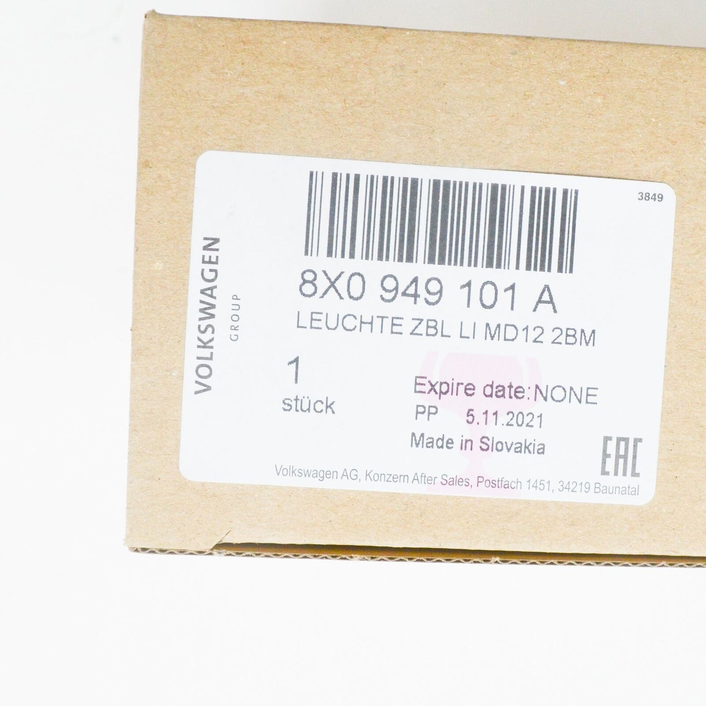 NEW AUDI A1 SPORTBACK 8XA LEFT MIRROR TURN SIGNAL INDICATOR 8X0949101A ORIGINAL