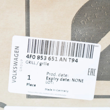 NEW AUDI A6 AVANT C6 FRONT RADIATOR GRILLE 4F0853651ANT94