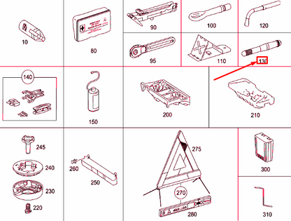 new mercedes-benz ml w164 wheel change locating dowel pin a2045810074 original