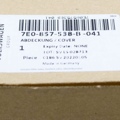 NEW VOLKSWAGEN TRANSPORTER T6 FRONT RIGHT MIRROR TRIM 7E0857538B041 ORIGINAL