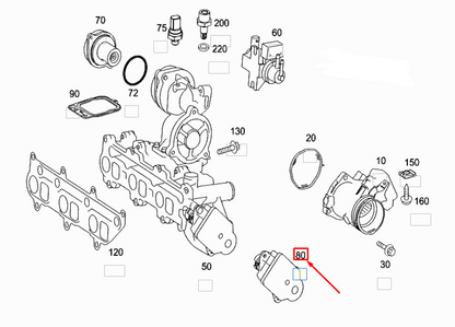 new mercedes-benz a w169 intake manifold valve motor a6401500594 original