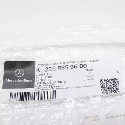 MERCEDES-BENZ E C238 Rear Bumper Center Lower Trim Strip A2388859600 NEW