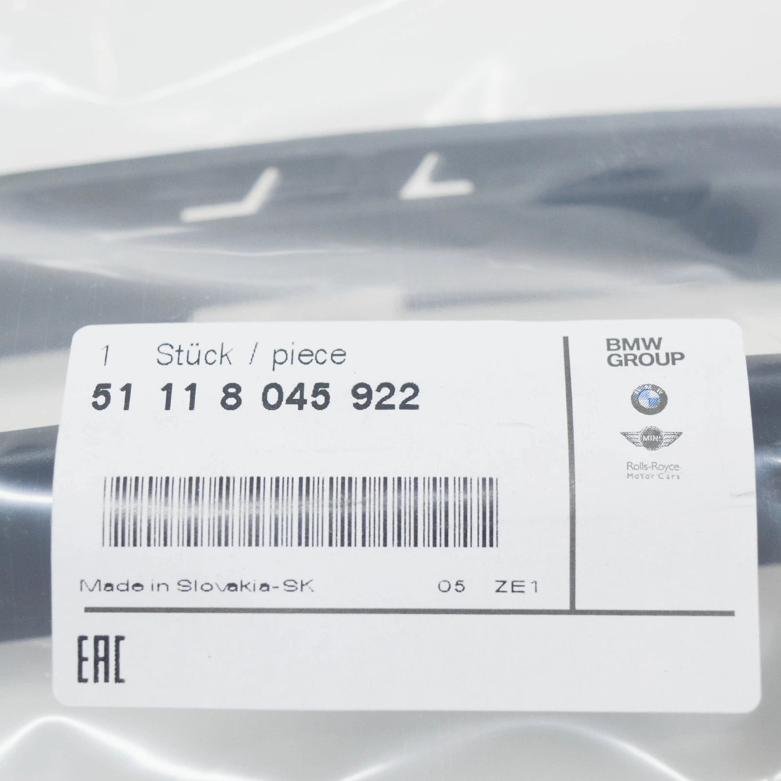 NEW BMW 1 E82 FRONT M BUMPER RIGHT GRILLE 51118045922 8045922 2010 ORIGINAL