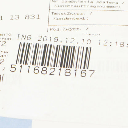 NEW BMW 3 COMPACT E36 GLOVE BOX LOCKABLE FLAP 51168218167 ORIGINAL