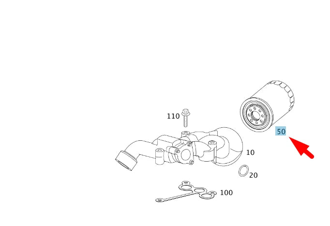 NEW MERCEDES-BENZ SLR R199 OIL FILTER A1551800010 ORIGINAL