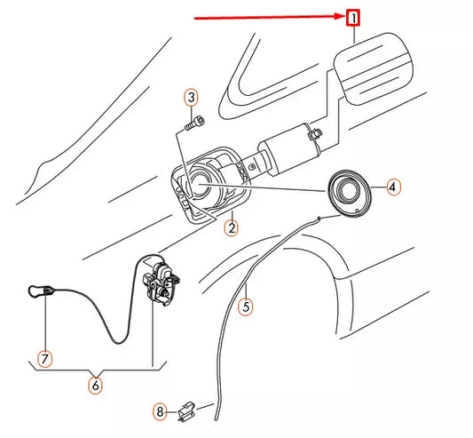 NEW AUDI A5 CONVERTIBLE 8F FUEL FILLER FLAP 8F0809907GRU ORIGINAL