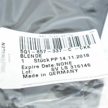 NEW VOLKSWAGEN GOLF MK7 GTI COMPARTMENT STORAGE PANEL LHD 5G1857337CCKK ORIGINAL