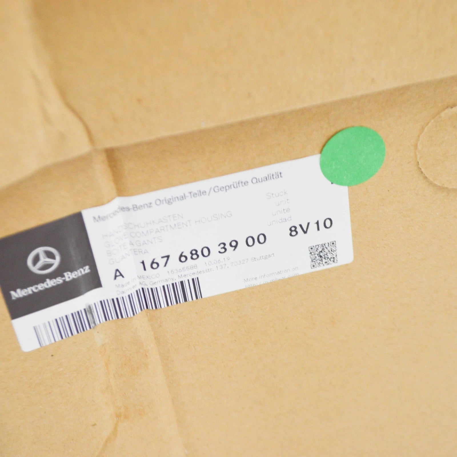 NEW MERCEDES-BENZ GLE W167 GLOVE COMPARTMENT HOUSING LHD A16768039008V10