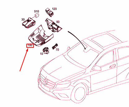 NEW MERCEDES-BENZ A W176 RAIN AND LIGHT SENSOR COVER RLS A17682111369051